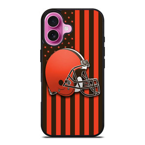 CLEVELAND BROWNS FLAG iPhone 16 Plus Case Cover