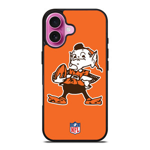 CLEVELAND BROWNS ICON NFL iPhone 16 Plus Case Cover CLEVELAND BROWNS ICON NFL iPhone 16 Plus Case Cover