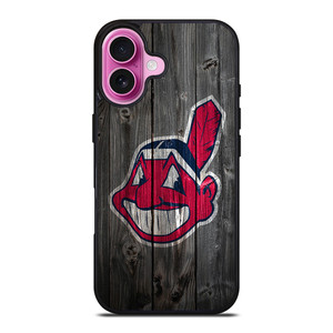 CLEVELAND INDIANS WOODEN LOGO iPhone 16 Plus Case Cover