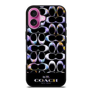 COACH NEW YORK COLORFULL MARBLE ICON iPhone 16 Plus Case Cover