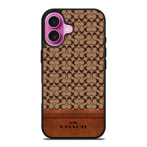 COACH NEW YORK LOGO BROWN ICON iPhone 16 Plus Case Cover