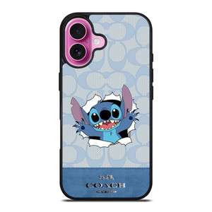 COACH NEW YORK LOGO DISNEY STITCH iPhone 16 Plus Case Cover