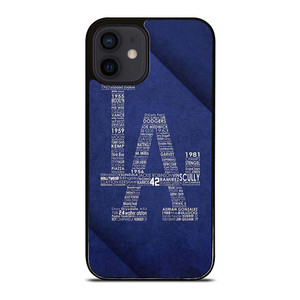 LA DODGERS LOS ANGELES LOGO BASEBALL TEAM TYPOGRAPHY iPhone 12 Mini Case Cover