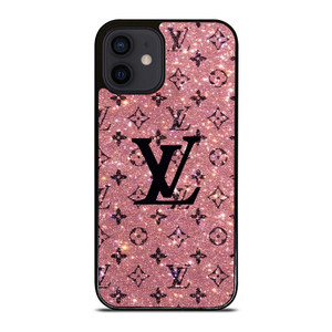 LOUIS VUITTON LV LOGO PINK SPARKLE iPhone 12 Mini Case Cover