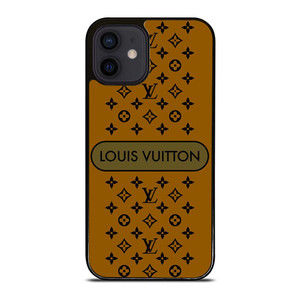 LOUIS VUITTON PATTERN LV LOGO ICON GOLD iPhone 12 Mini Case Cover