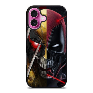 DEADPOOL X WOLVERINE SKULL ICON iPhone 16 Plus Case Cover DEADPOOL X WOLVERINE SKULL ICON iPhone 16 Plus Case Cover