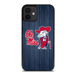OLE MISS WOODEN LOGO iPhone 12 Mini Case Cover