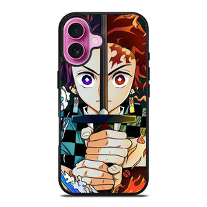 DEMON SLAYER KIMETSU NO YAIBA TANJIRO KAMADO FIRE WATER iPhone 16 Plus Case Cover DEMON SLAYER KIMETSU NO YAIBA TANJIRO KAMADO FIRE WATER iPhone 16 Plus Case Cover