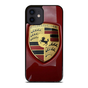 PORSCHE LOGO EMBLEM RED iPhone 12 Mini Case Cover