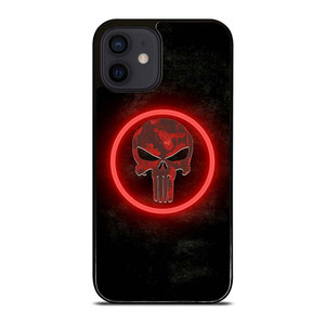 THE PUNISHER SKULL RED GLOW iPhone 12 Mini Case Cover
