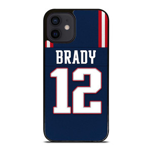 TOM BRADY NEW ENGLAND PATRIOTS 12 JERSEY iPhone 12 Mini Case Cover