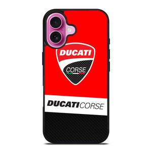 DUCATI CORSE MOTO LOGO iPhone 16 Plus Case Cover