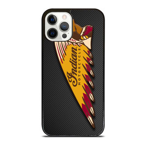 INDIAN MOTOR CYCLE CARBON LOGO iPhone 12 Pro Case Cover