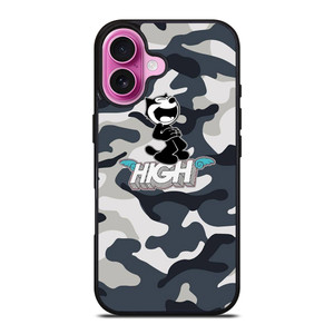 FELIX THE CAT HIGH CAMO iPhone 16 Plus Case Cover