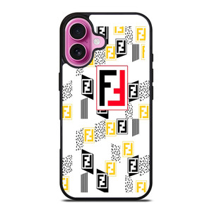 FENDI ROMA LOGO WHITE iPhone 16 Plus Case Cover