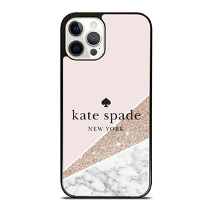 KATE SPADE NEW YORK LOGO SPARKLE MARBLE ICON iPhone 12 Pro Case Cover