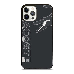 LACOSTE CROC LOGO GRAY ICON iPhone 12 Pro Case Cover
