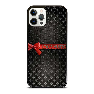 LOUIS VUITTON LV LOGO PATTERN RED RIBBON iPhone 12 Pro Case Cover