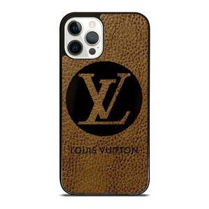 LOUIS VUITTON PARIS LV LOGO LEATHER iPhone 12 Pro Case Cover