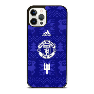 MANCHESTER UNITED FC LOGO FOOTBALL BLUE ICON iPhone 12 Pro Case Cover