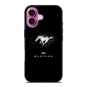 FORD MUSTANG LOGO BLACK iPhone 16 Plus Case Cover