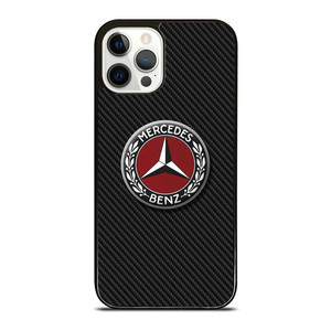 MERCEDES BENZ CLASSIC LOGO CARBON iPhone 12 Pro Case Cover