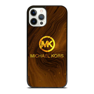 MICHAEL KORS GOLDEN MARBLE LOGO ICON iPhone 12 Pro Case Cover