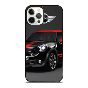 MINI COOPER CAR BLACK iPhone 12 Pro Case Cover