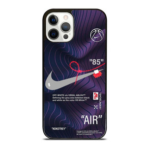 NIKE AIR JORDAN OFF WHITE PURPLE iPhone 12 Pro Case Cover