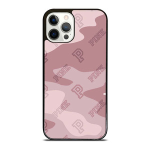PINK NATION VICTORIA'S SECRET LOGO ICON CAMO iPhone 12 Pro Case Cover
