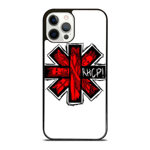 RED HOT CHILI PEPPERS LOGO WHITE iPhone 12 Pro Case Cover