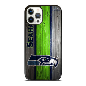SEATTLE SEAHAWKS WOODEN LOGO iPhone 12 Pro Case Cover