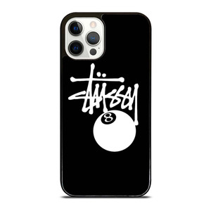 STUSSY BLACK LOGO iPhone 12 Pro Case Cover