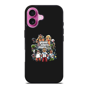 GRAND THEFT AUTO V MARIO BROSS iPhone 16 Plus Case Cover