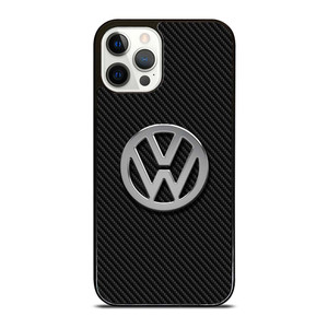 VW VOLKSWAGEN METAL CARBON LOGO iPhone 12 Pro Case Cover