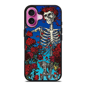 GRATEFUL DEAD SKULL AND ROSE iPhone 16 Plus Case Cover GRATEFUL DEAD SKULL AND ROSE iPhone 16 Plus Case Cover