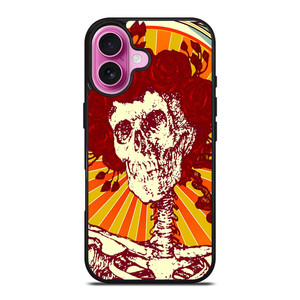 GRATEFUL DEAD SKULL ART iPhone 16 Plus Case Cover GRATEFUL DEAD SKULL ART iPhone 16 Plus Case Cover