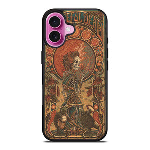 GREATEFUL DEAD BAND ICON SKULL TURTLE iPhone 16 Plus Case Cover