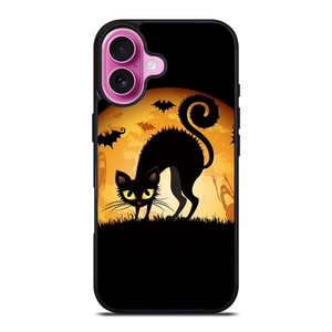 HALLOWEEN BLACK CAT iPhone 16 Plus Case Cover HALLOWEEN BLACK CAT iPhone 16 Plus Case Cover