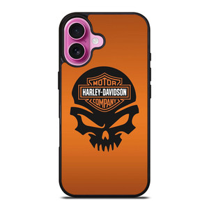 HARLEY DAVIDSON MOTORCYCLES COMPANY LOGO SKULL iPhone 16 Plus Case Cover