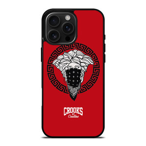 CROOK AND CASTLES BANDANA RED iPhone 16 Pro Max Case Cover CROOK AND CASTLES BANDANA RED iPhone 16 Pro Max Case Cover