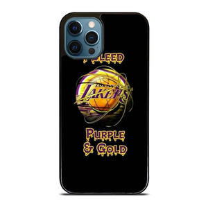 LA LAKERS NBA PURPLE AND GOLD iPhone 12 Pro Max Case Cover