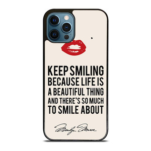 MARYLIN MONROE QUOTES iPhone 12 Pro Max Case Cover