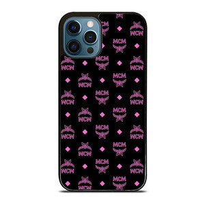 MCM WORLD LOGO BLACK PINK ICON iPhone 12 Pro Max Case Cover