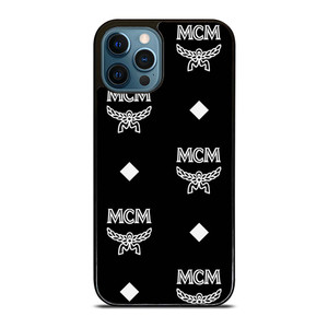 MCM WORLDWIDE LOGO BLACK iPhone 12 Pro Max Case Cover