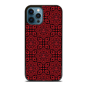 OBEY RED LOGO PATTERN iPhone 12 Pro Max Case Cover