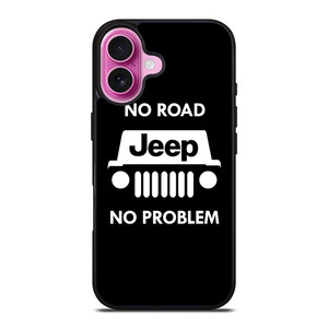 JEEP NO ROAD NO PROBLEM iPhone 16 Plus Case Cover JEEP NO ROAD NO PROBLEM iPhone 16 Plus Case Cover