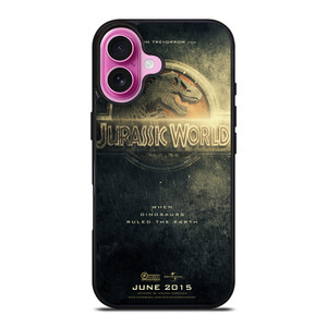 JURASSIC WORLD POSTER iPhone 16 Plus Case Cover JURASSIC WORLD POSTER iPhone 16 Plus Case Cover