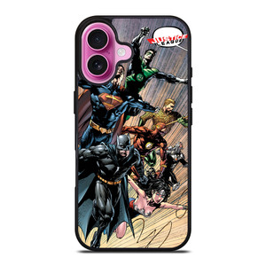 JUSTICE LEAGUE DC SUPERHEROES iPhone 16 Plus Case Cover JUSTICE LEAGUE DC SUPERHEROES iPhone 16 Plus Case Cover