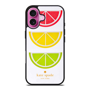 KATE SPADE NEW YORK LOGO COLORFUL LEMON ICON iPhone 16 Plus Case Cover